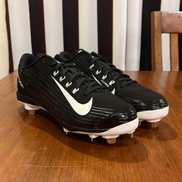 Nike Lunar Vapor Pro Baseball Cleats Shoes new black white Mens Size 9.5